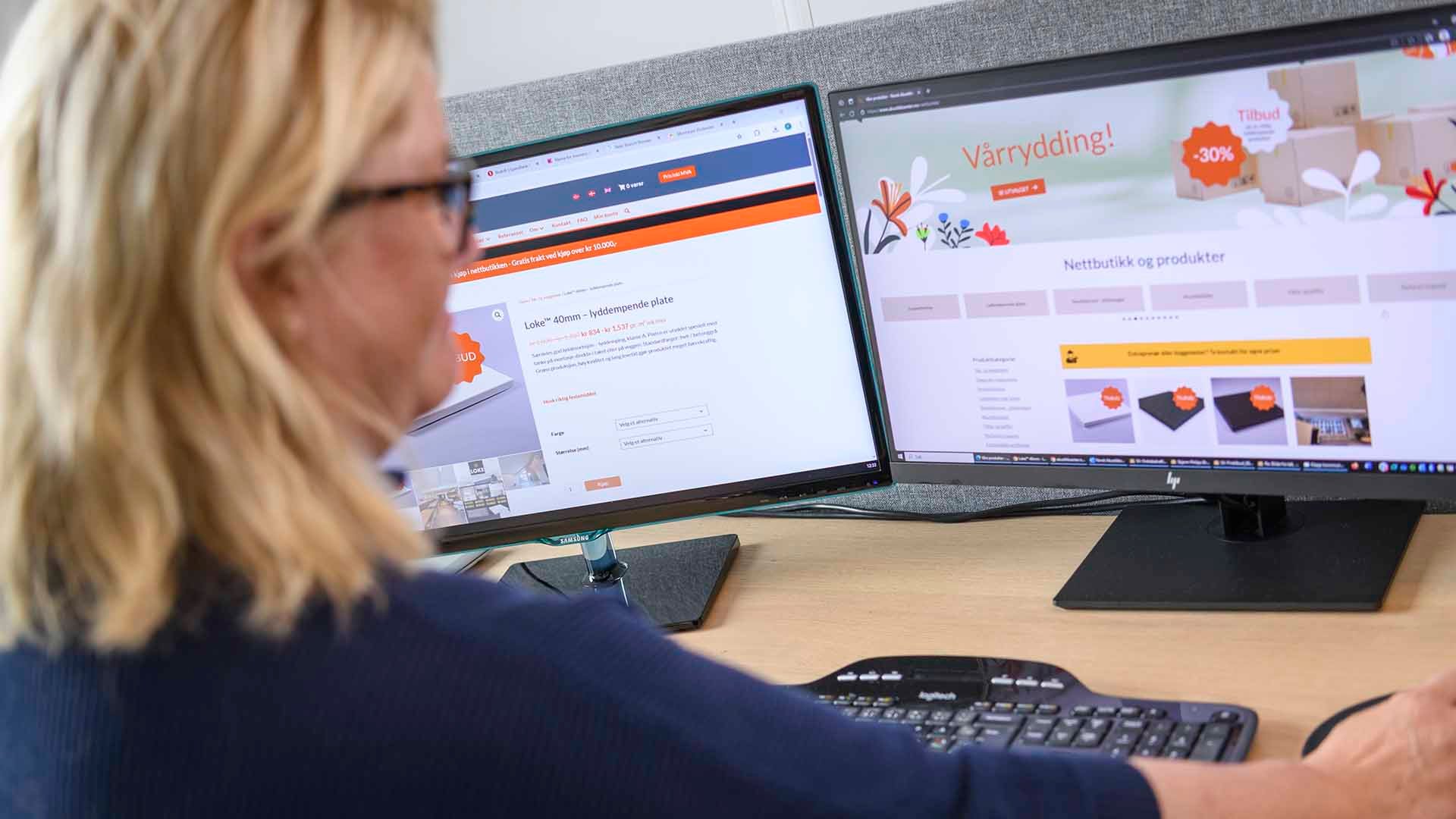 Førti prosent av bestillingene kommer gjennom nettbutikken. Målet er å nå femti prosent i løpet av året. Foto: Markus Johannsson/Bitmap