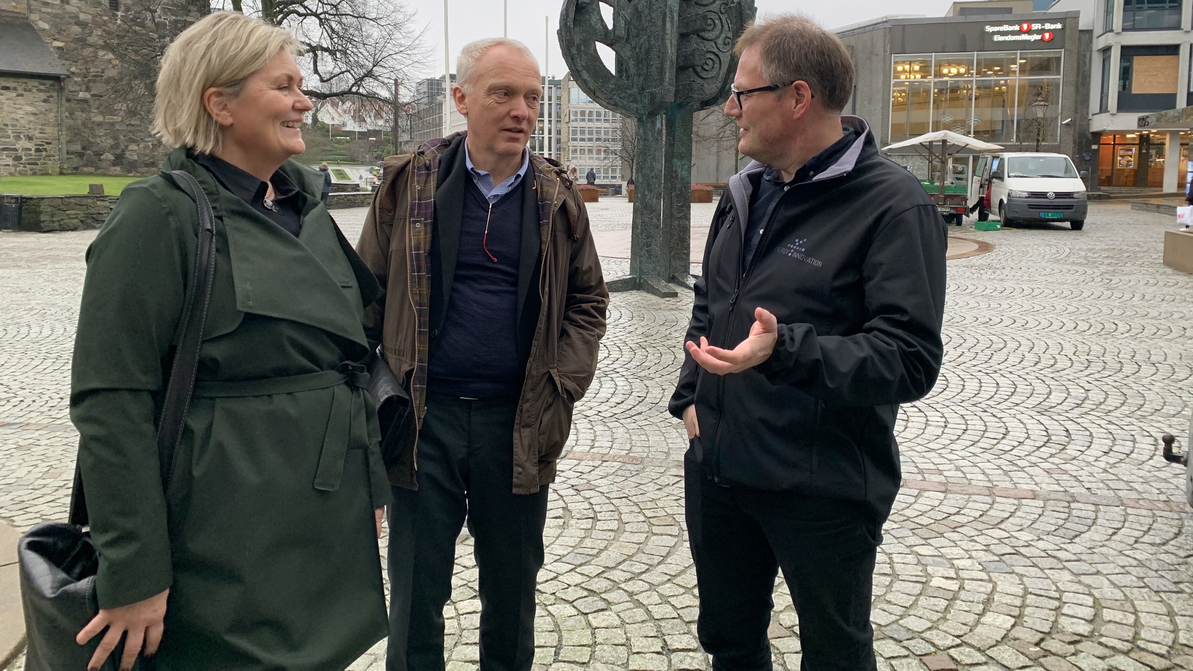 Næringssjef i Stavanger kommune, Anne Woie, mulighetsutvikler i Greater Stavanger, Birger Haraldseid, og daglig leder i Energy Innovation, Frank Emil Moen, er blant initiativtakerne til konferansen High Wind 2020.